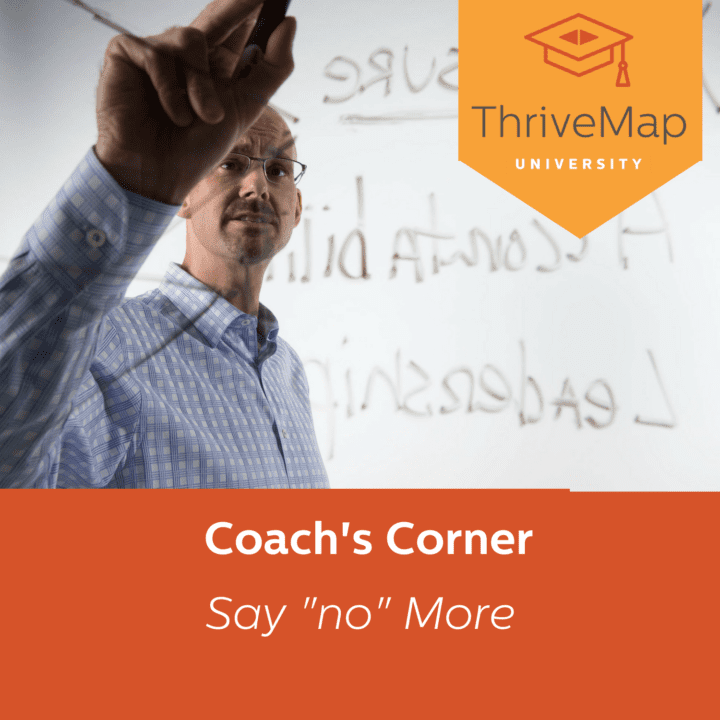 Coach’s Corner: Say “no” More